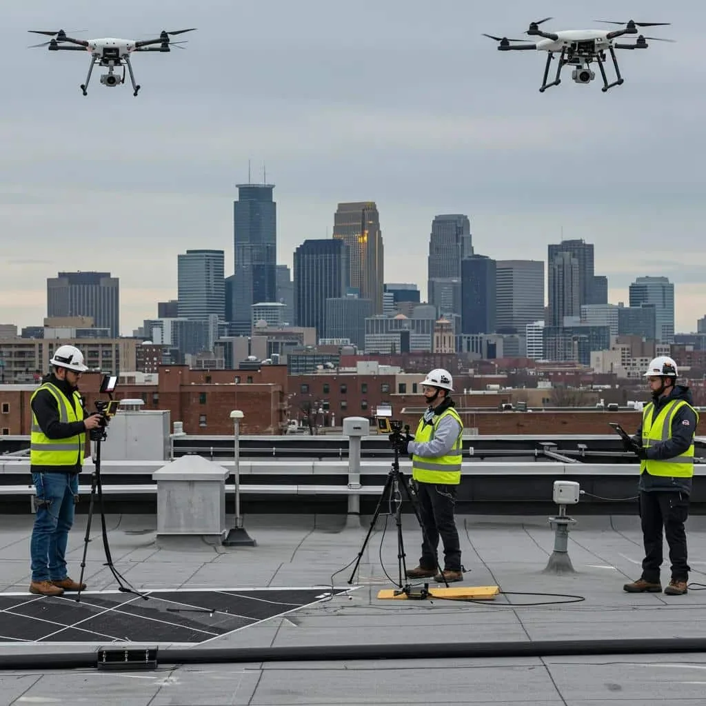 Drone Roof Inspection in Temple, TX